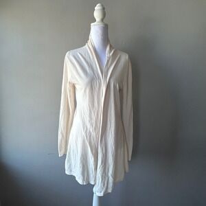 Lungo L'Arno Womens Romantic Lace Back Open Front Cardigan Made in Italy Large